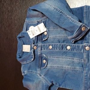 Brand New First Impressions Comfy Stretch denim jacket.